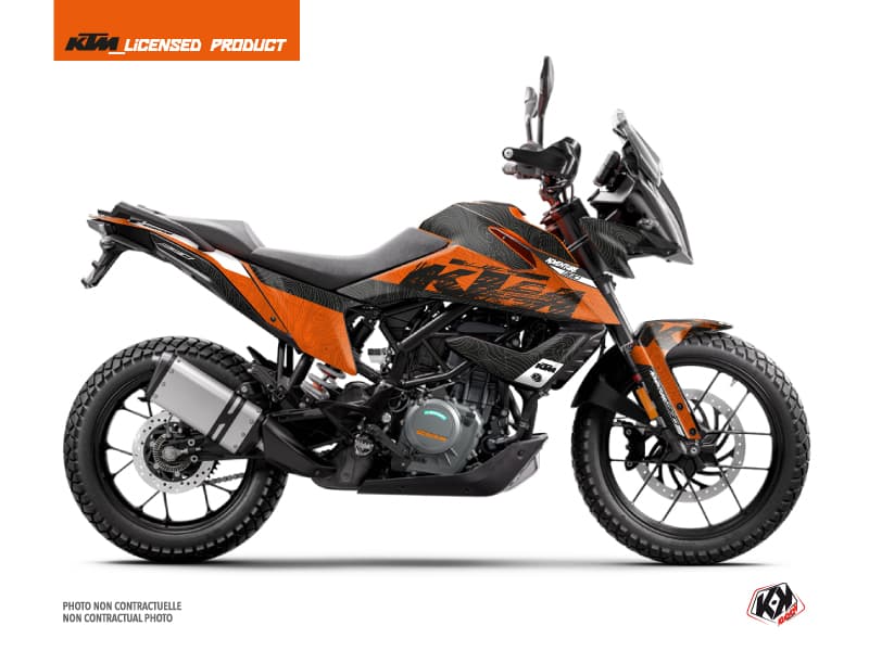 kit graphique moto ktm adventure 390 gear orange
