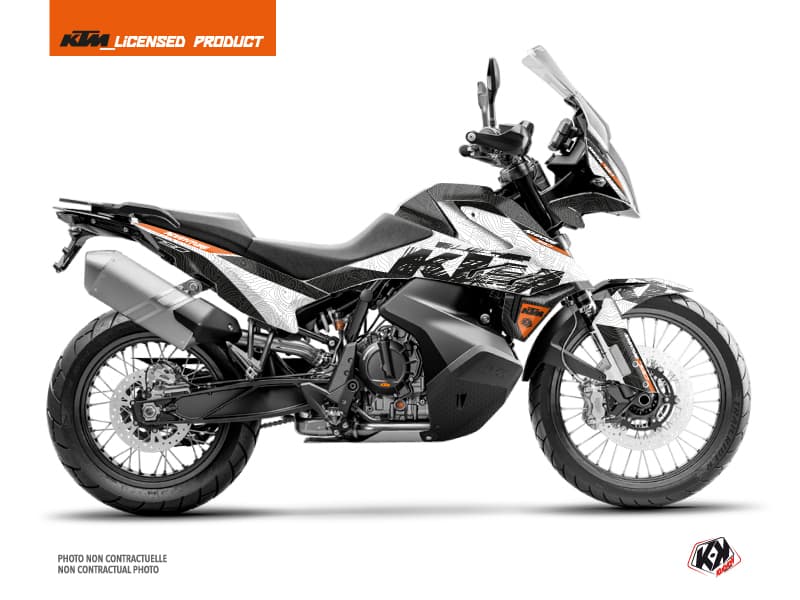 kit graphique moto ktm adventure 790 gear blanc