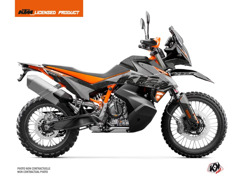Kit Graphique Moto Gear KTM 890 Adventure R Gris Orange