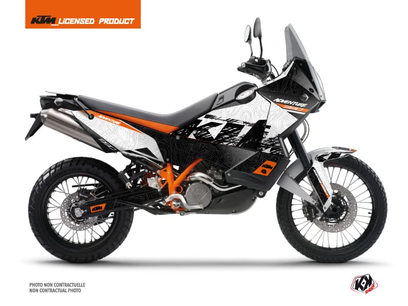 kit graphique moto ktm adventure 990 gear blanc