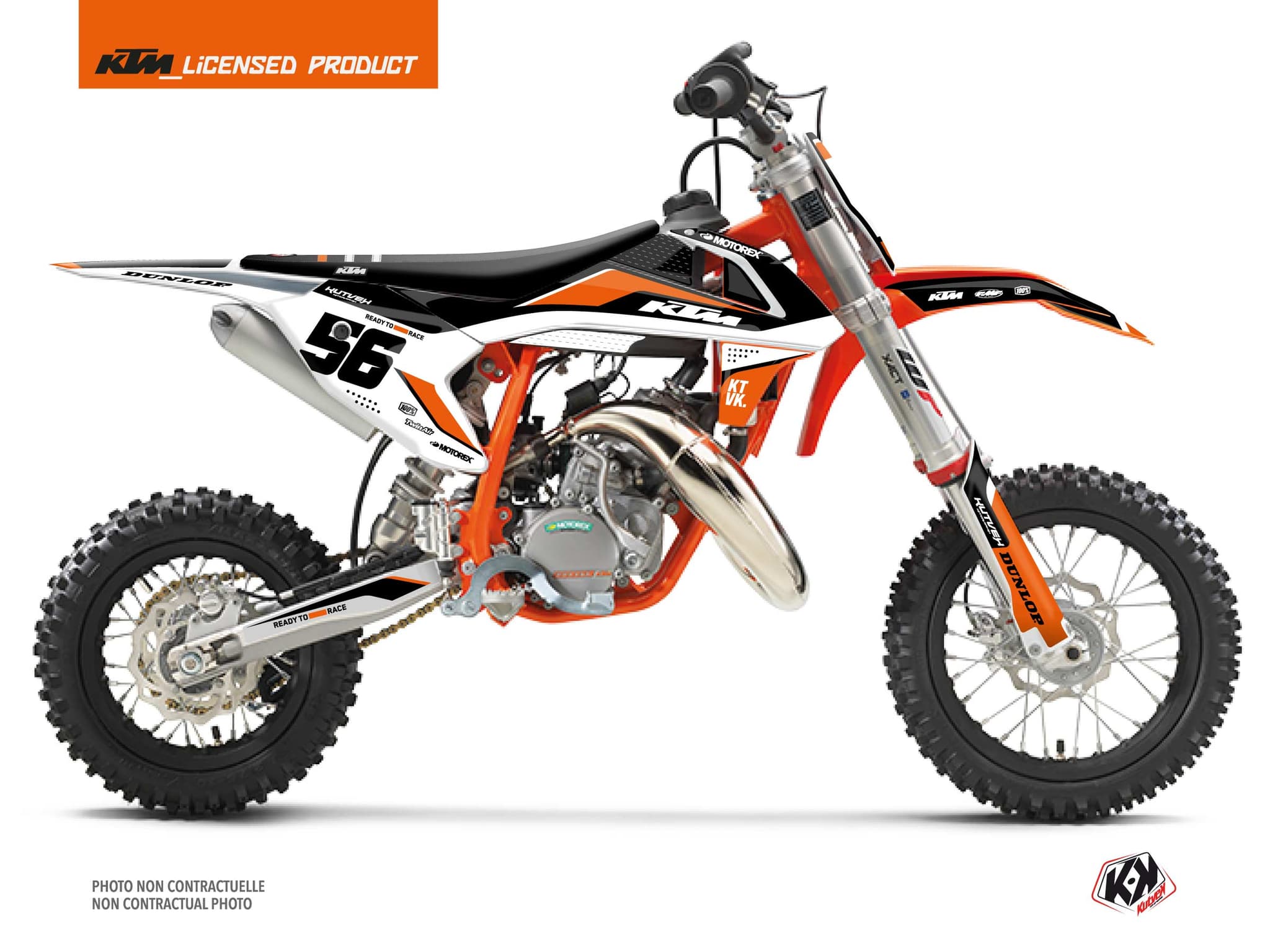 deko-set moto-cross genesis ktm 50 sx schwarz