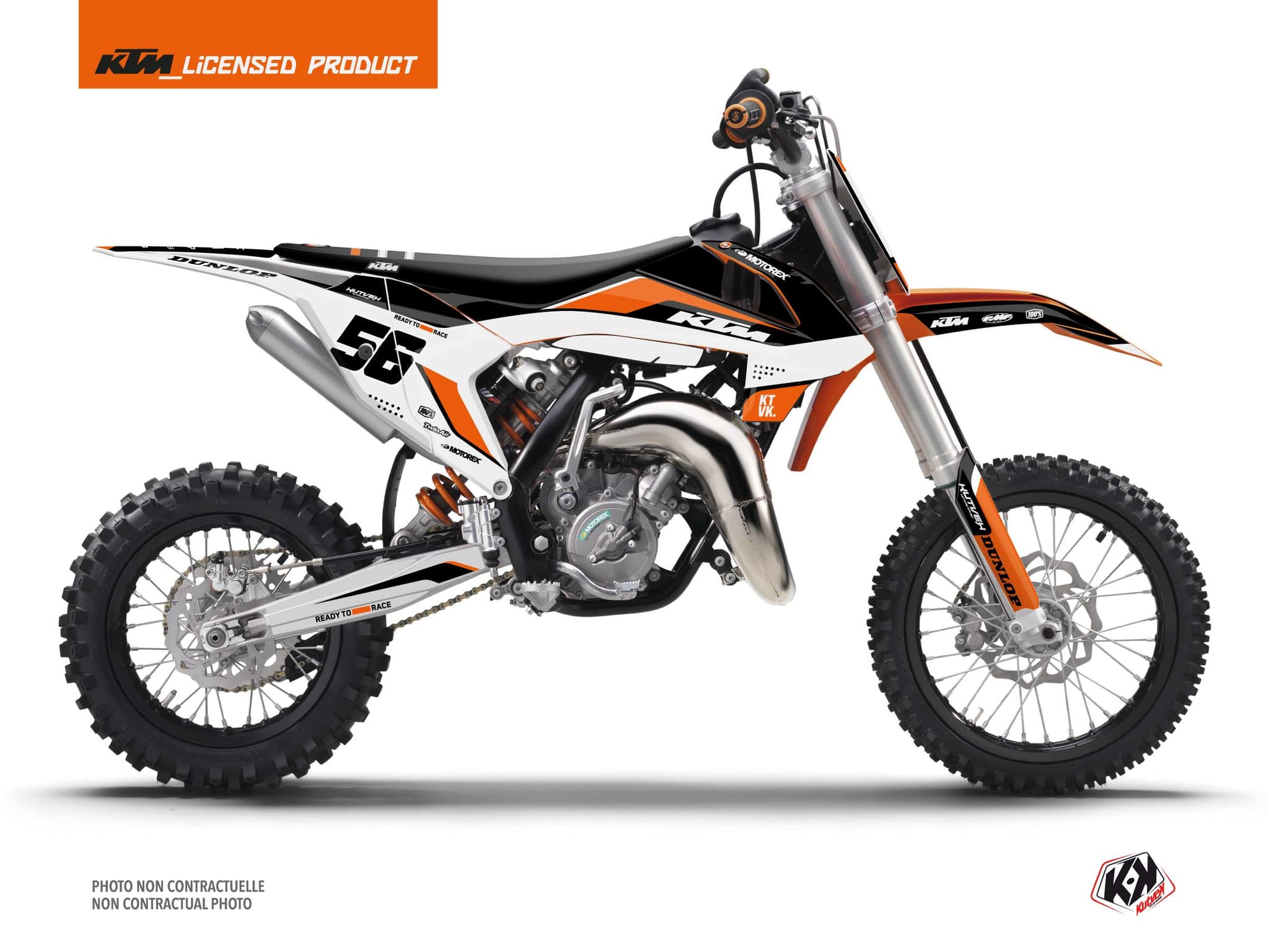 deko-set moto-cross genesis ktm 65 sx schwarz