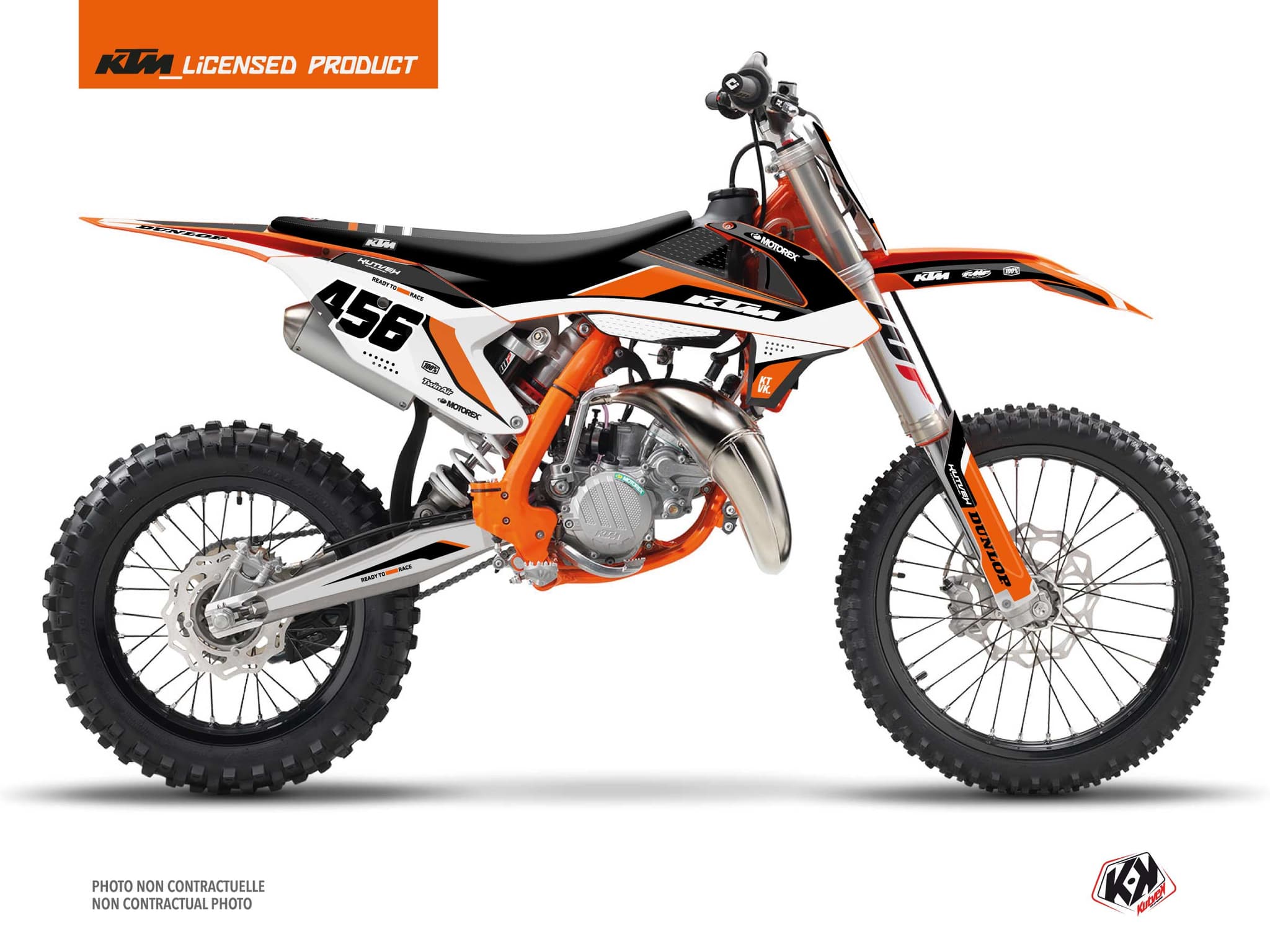deko-set moto-cross genesis ktm 85 sx schwarz