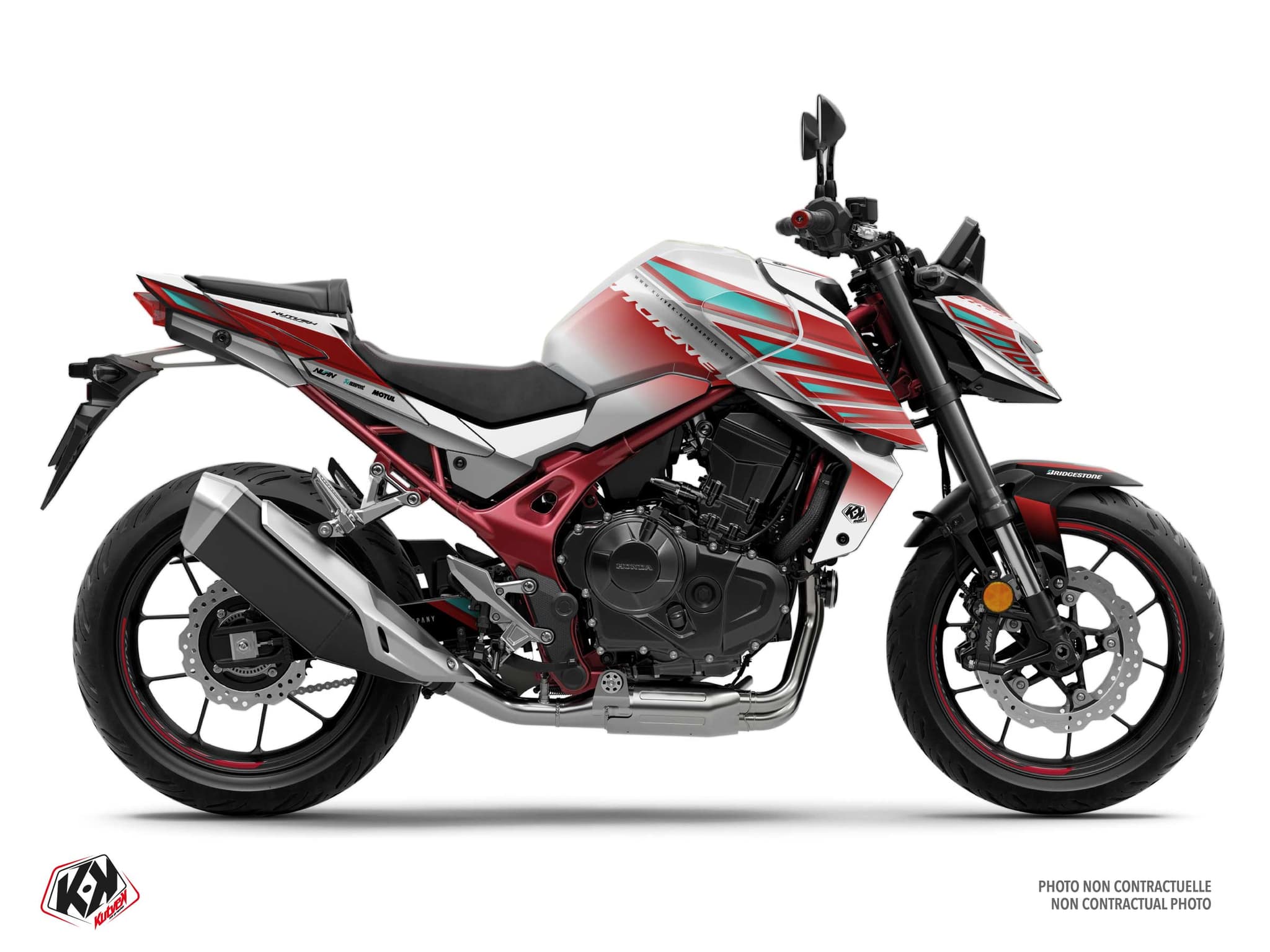 Honda CB 750 Hornet Street Bike Glide White Graphic Kit