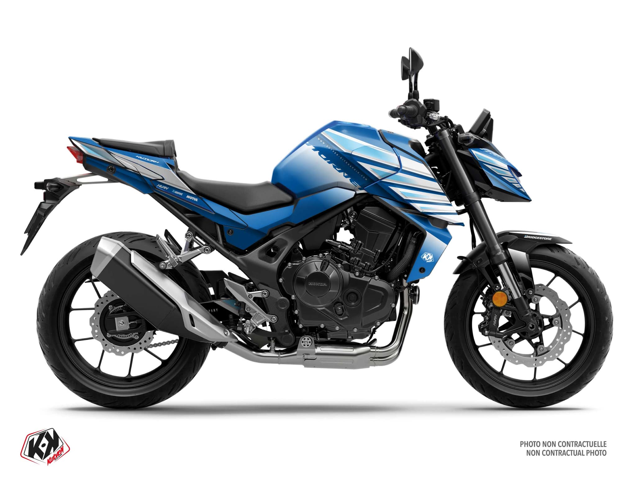 Street Bike HONDA CB 750 HORNET GLIDE Blue graphic kit