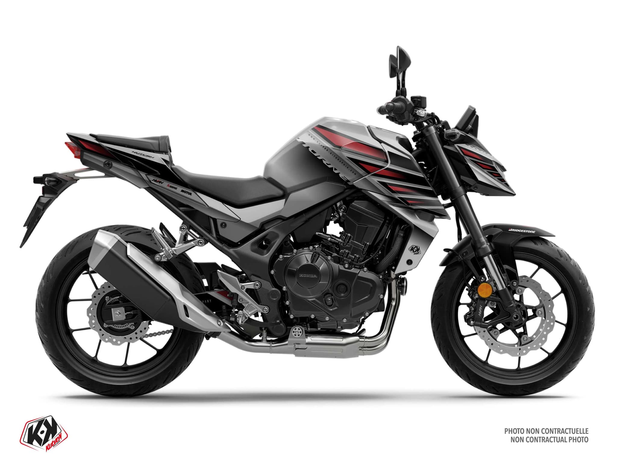 Street Bike HONDA CB 750 HORNET GLIDE Grey graphic kit