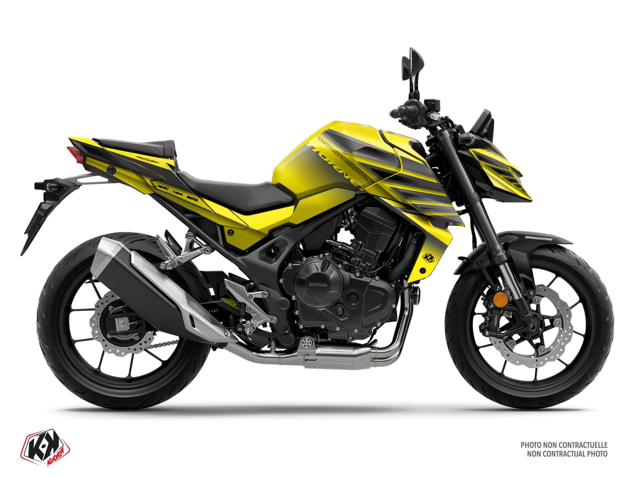 Street Bike HONDA CB 750 HORNET GLIDE Yellow graphic kit