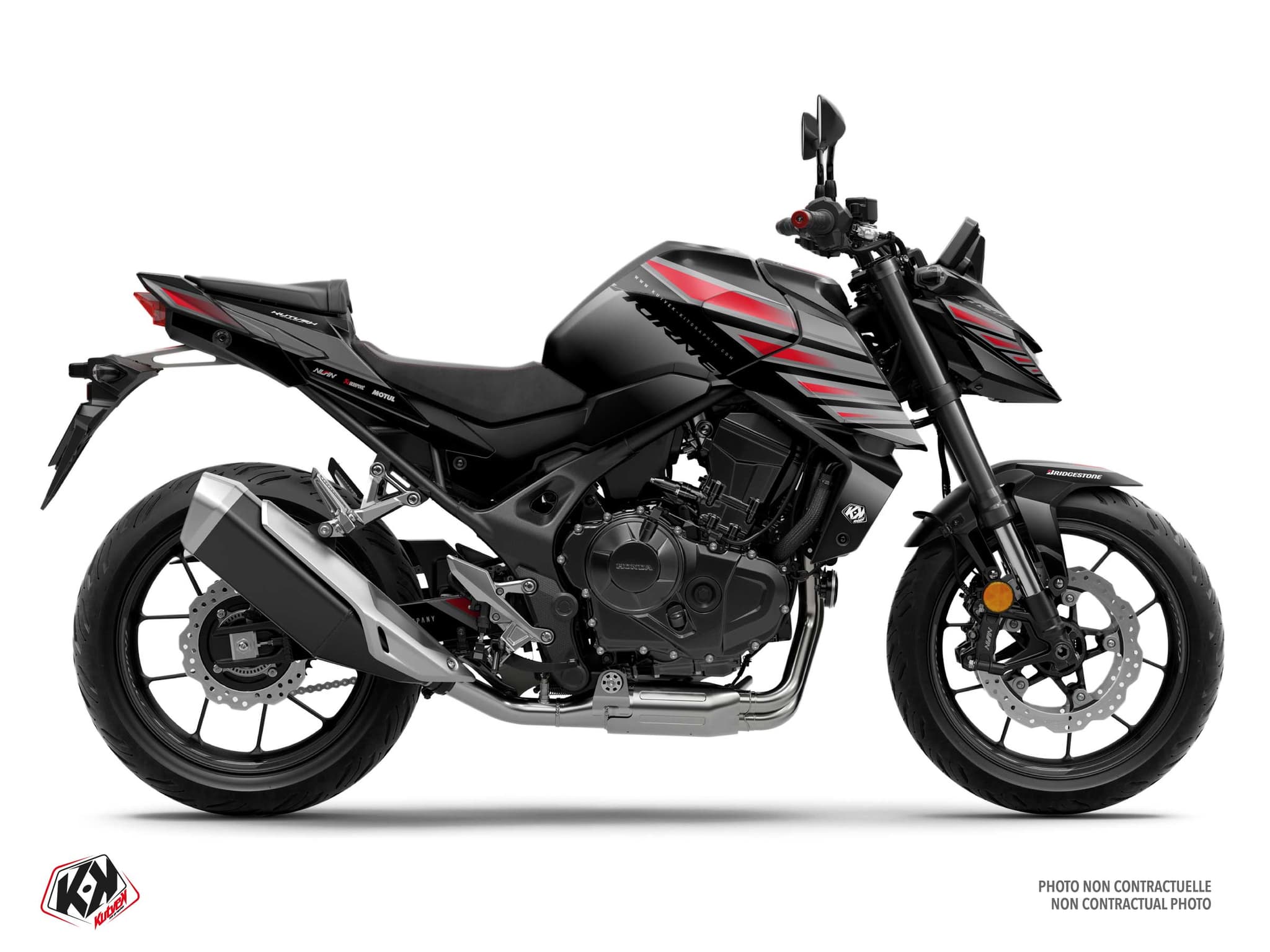 Street Bike HONDA CB 750 HORNET GLIDE Black graphic kit