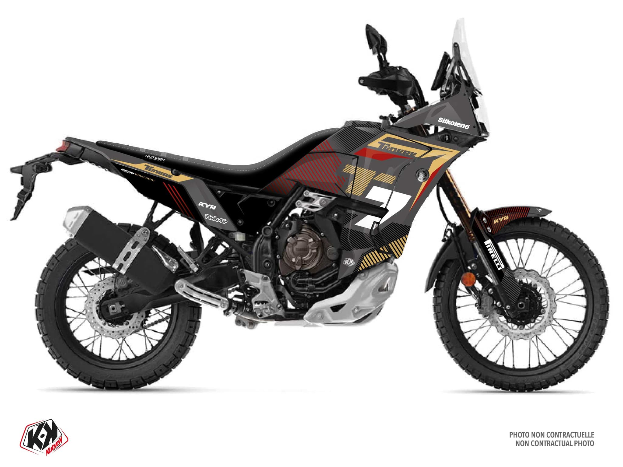 Kit graphique Moto YAMAHA TENERE 700 WORLD RAID GLIST Sable