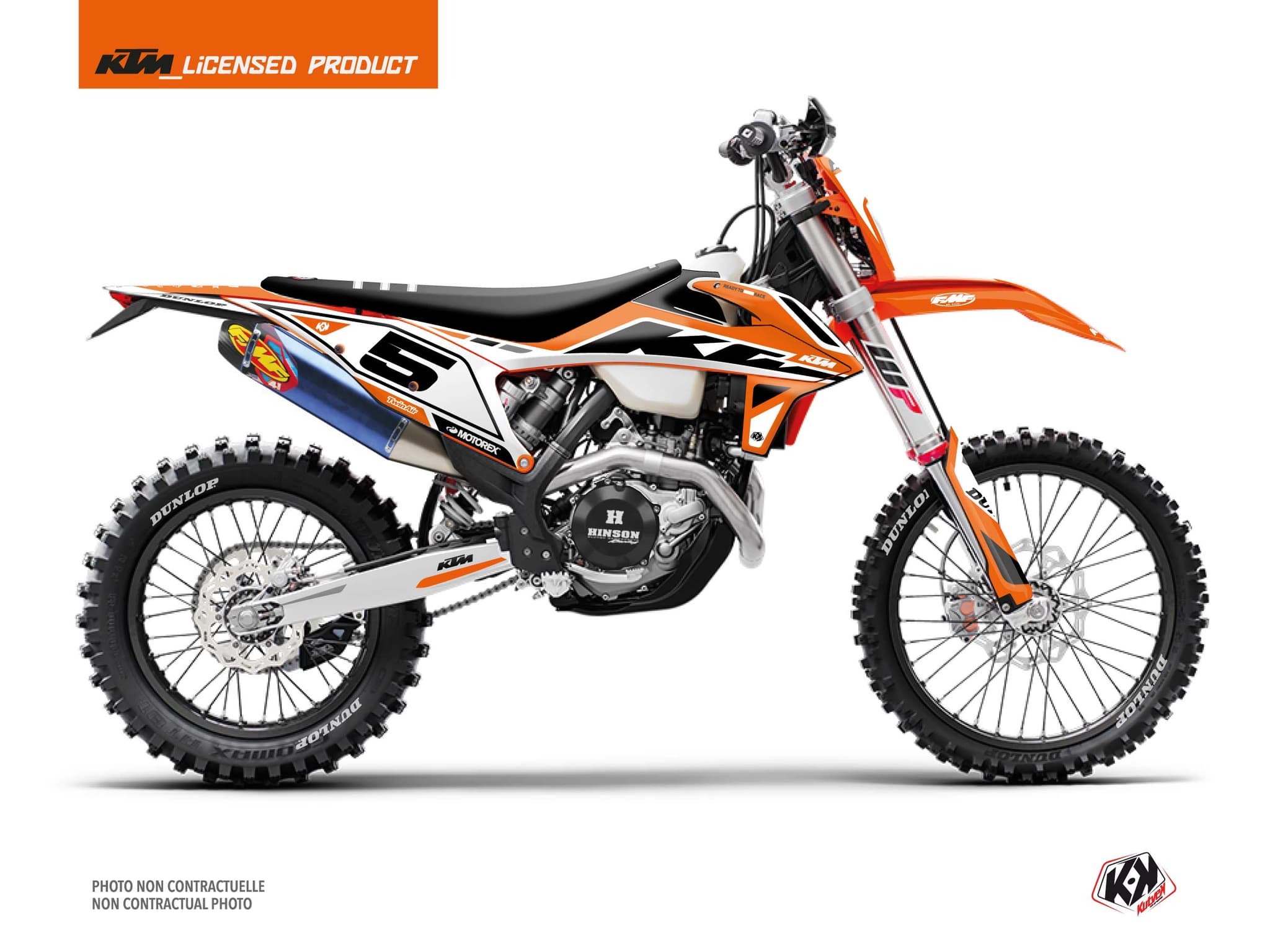 kit graphique motocross ktm exc excf global orange | KTM | Kutvek
