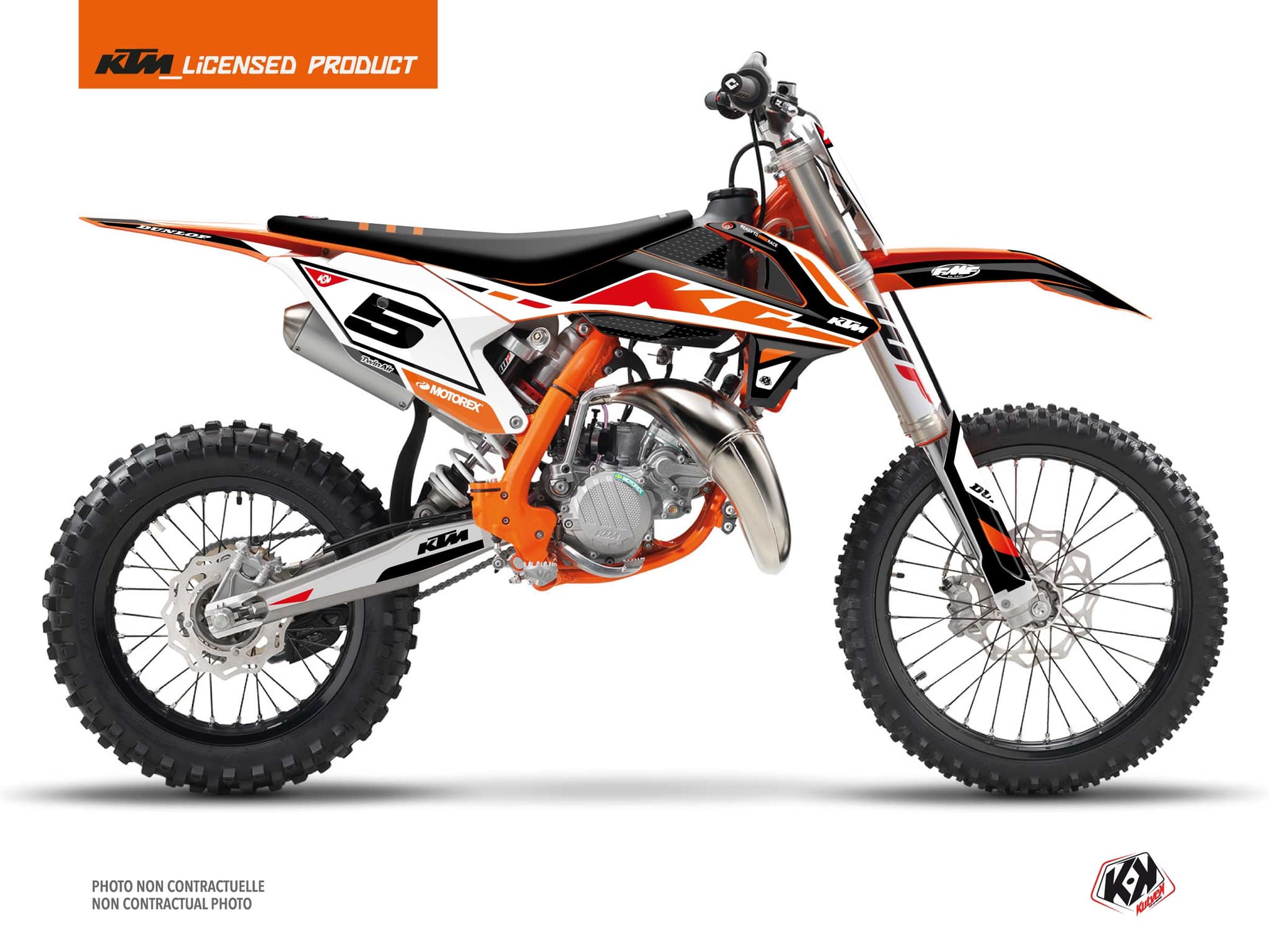 deko-set moto-cross global ktm 85 sx schwarz