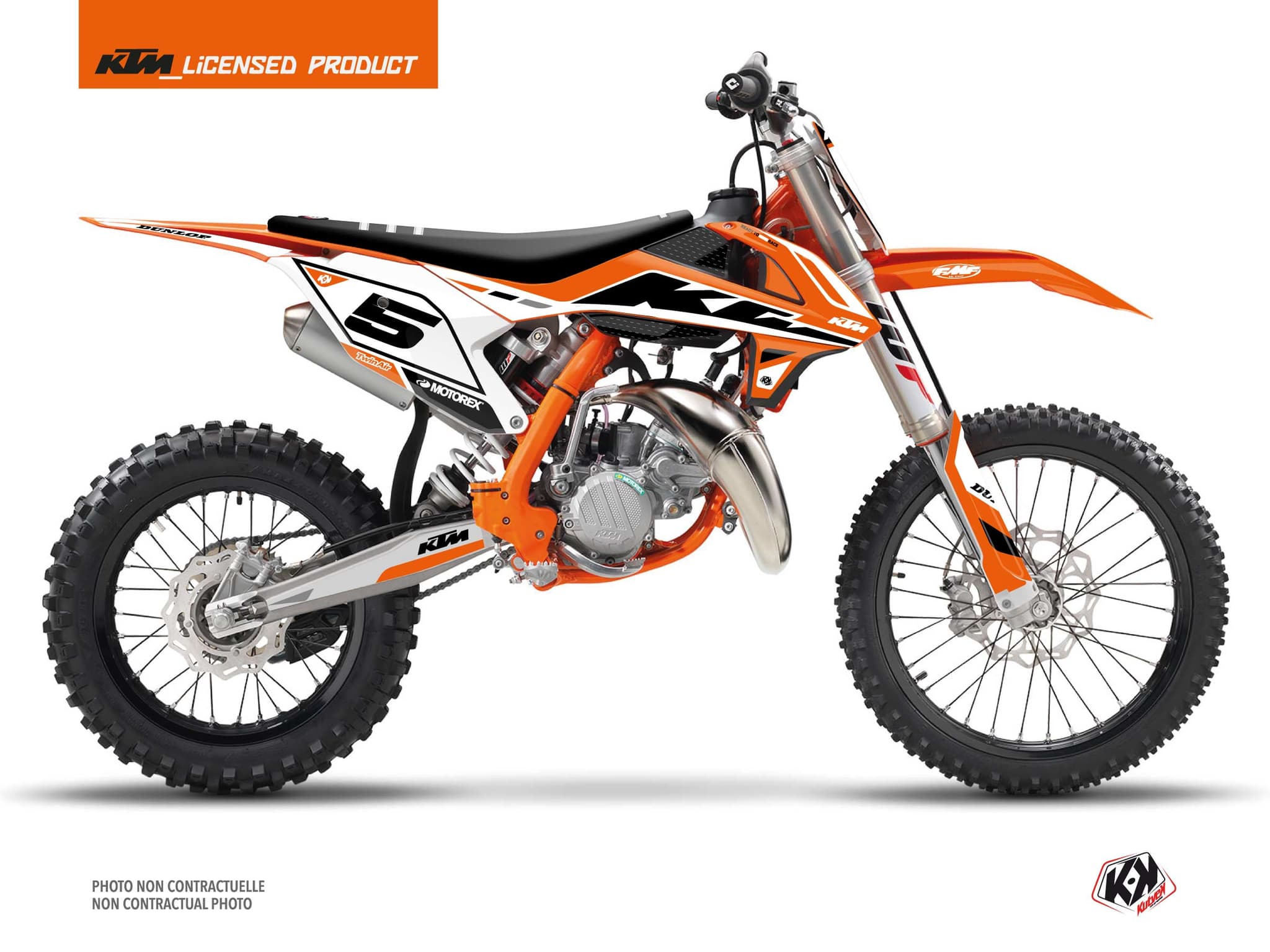 deko-set moto-cross global ktm 85 sx orange