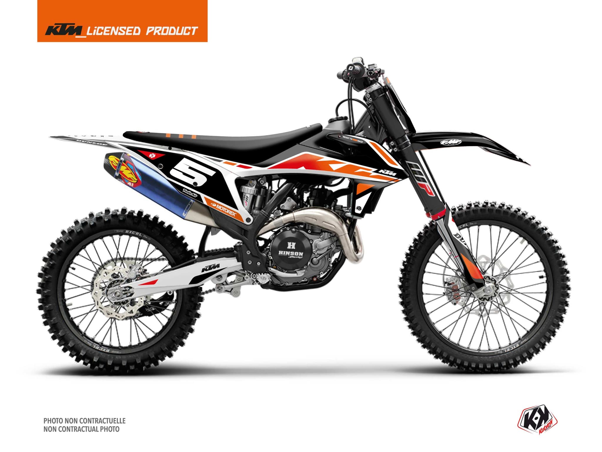 deko-set moto-cross global 150 sx schwarz