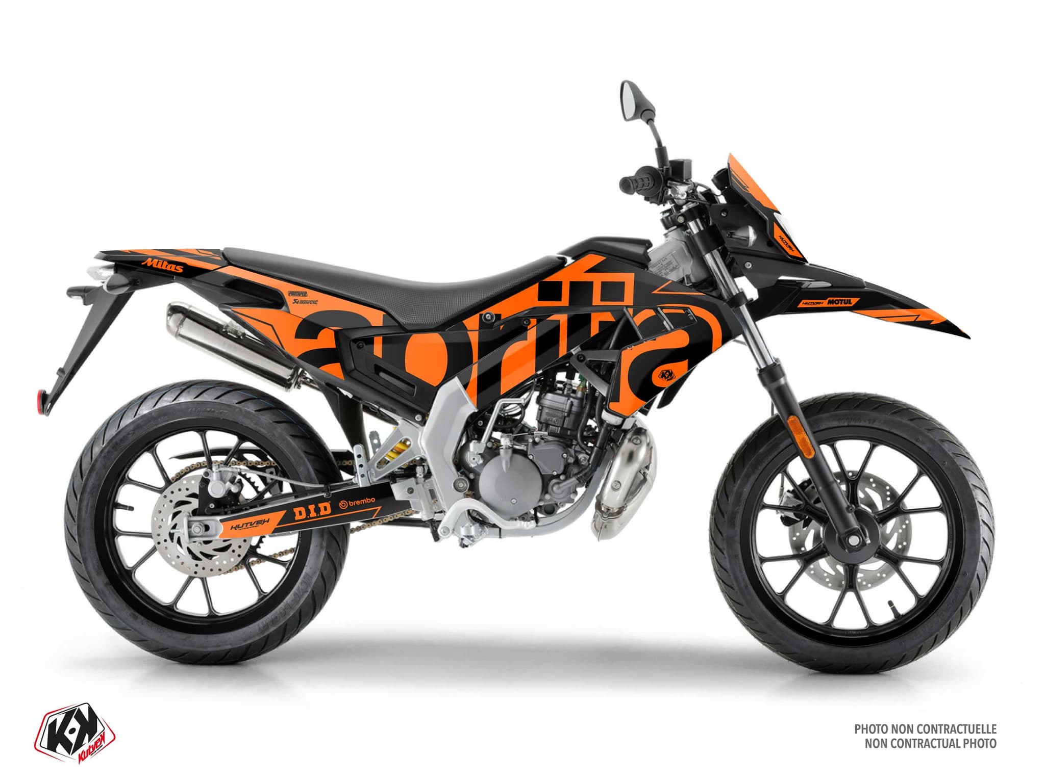 Kit Graphique 50cc aprilia sx 50 glow fluo orange
