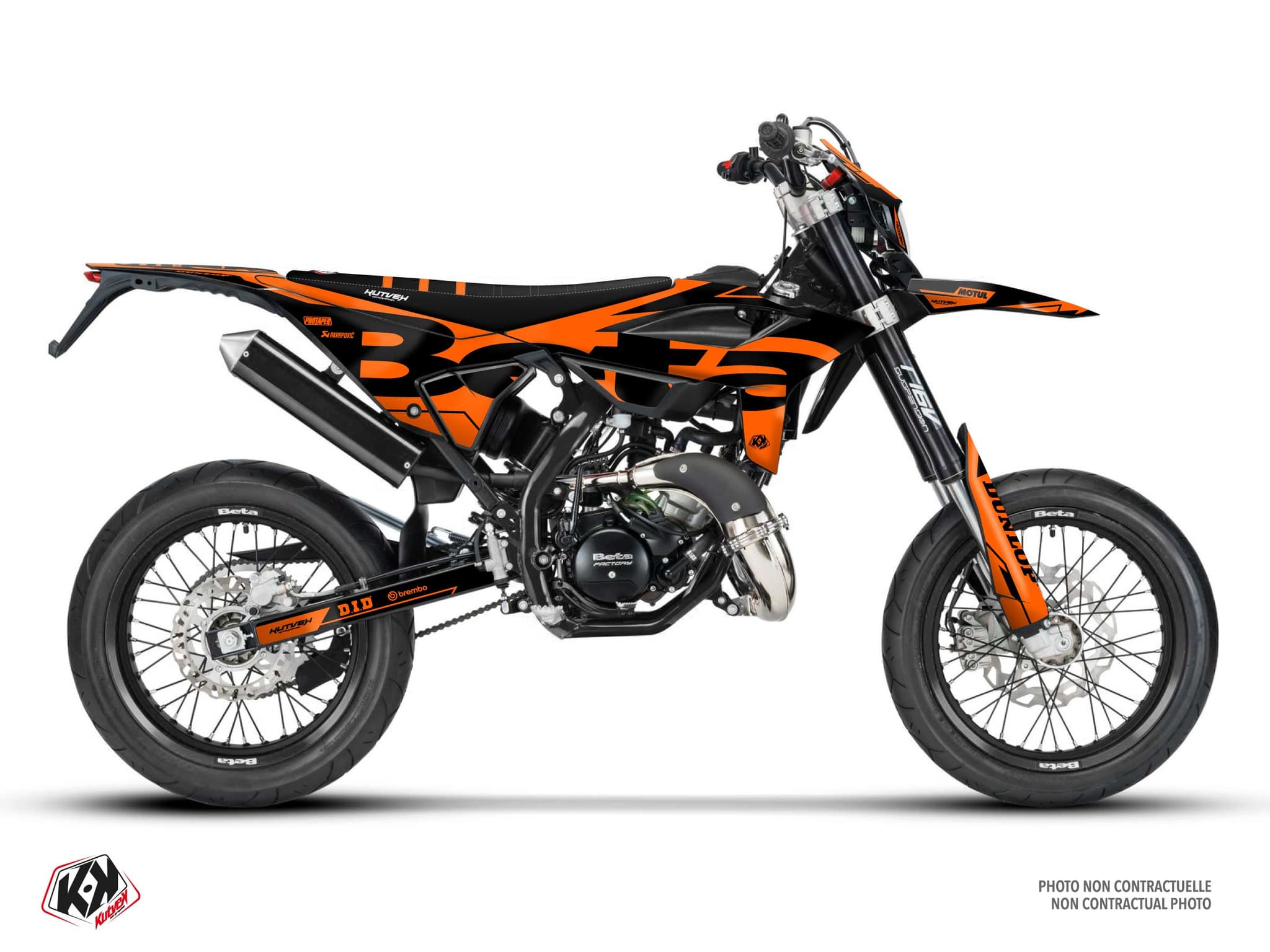 50CC BETA RR 50 MOTARD GLOW FLUO Orange graphic kit