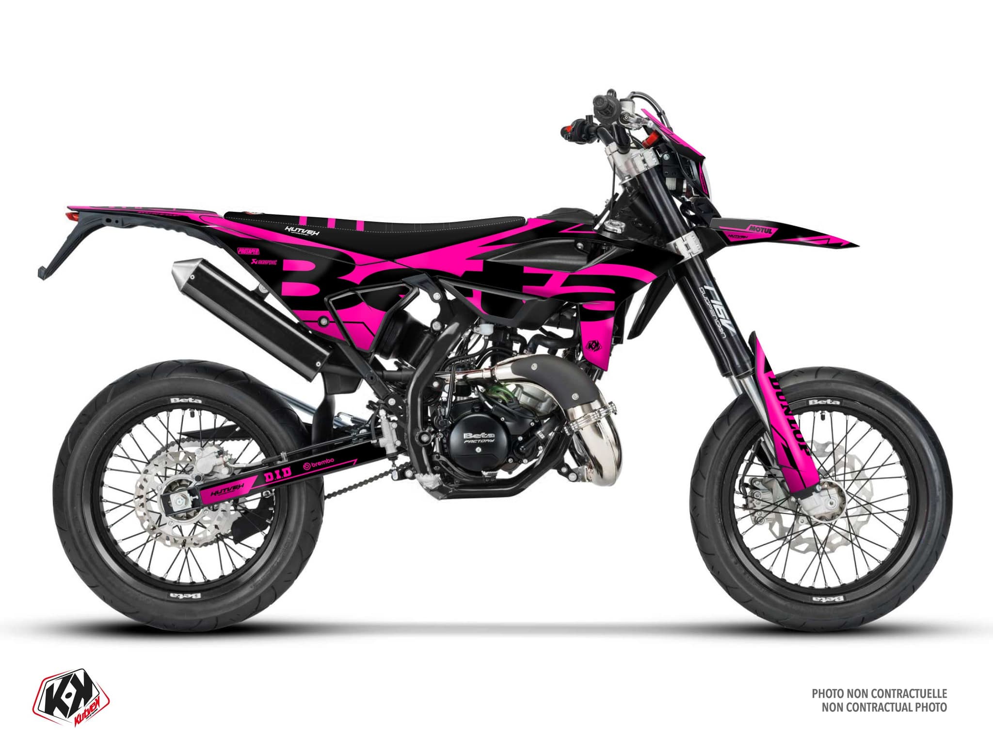 50CC BETA RR 50 MOTARD GLOW FLUO Pink graphic kit