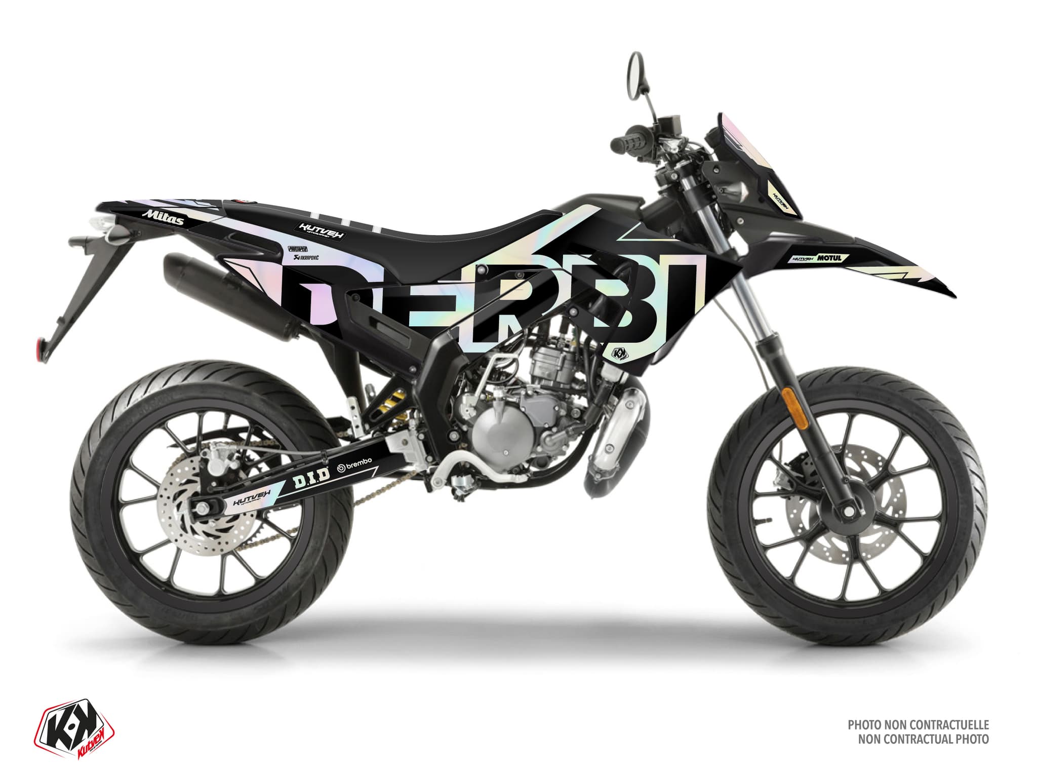 Derbi Senda Xtreme 50cc Glow Holographic Graphic Kit