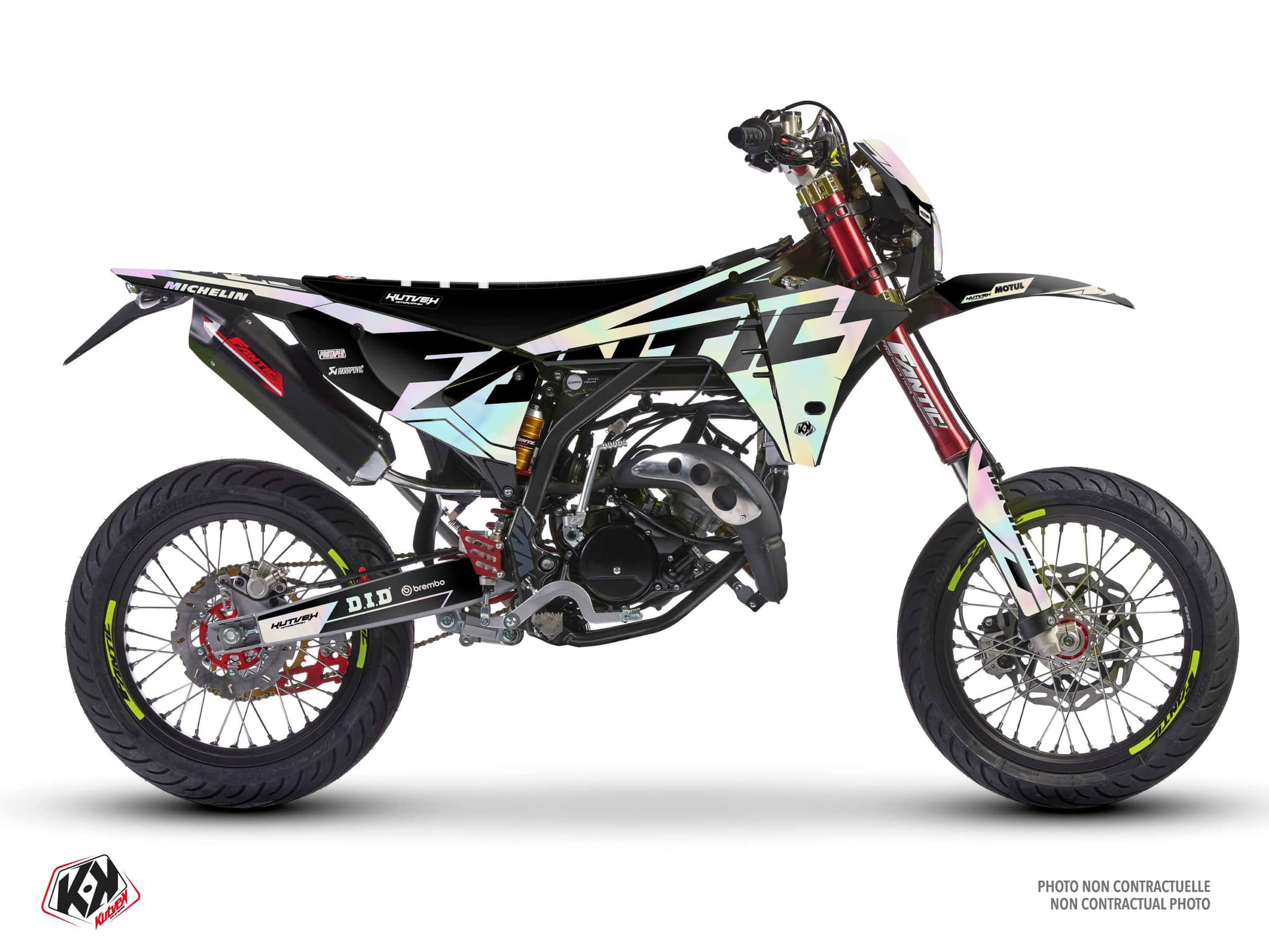 kit graphique 50cc fantic xm 50 glow holographic | Fantic | Kutvek