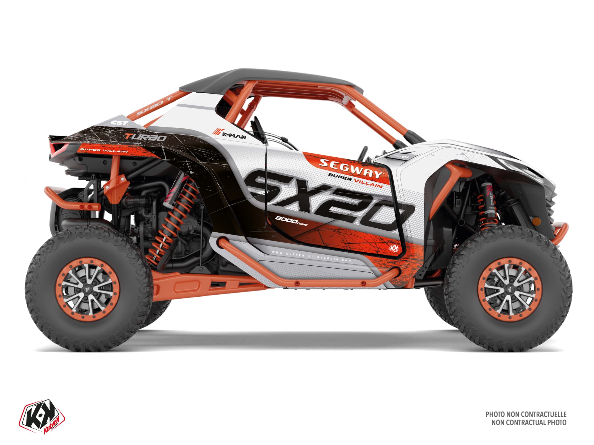 UTV SEGWAY SUPER VILLAIN SX20 GOBI White graphic kit