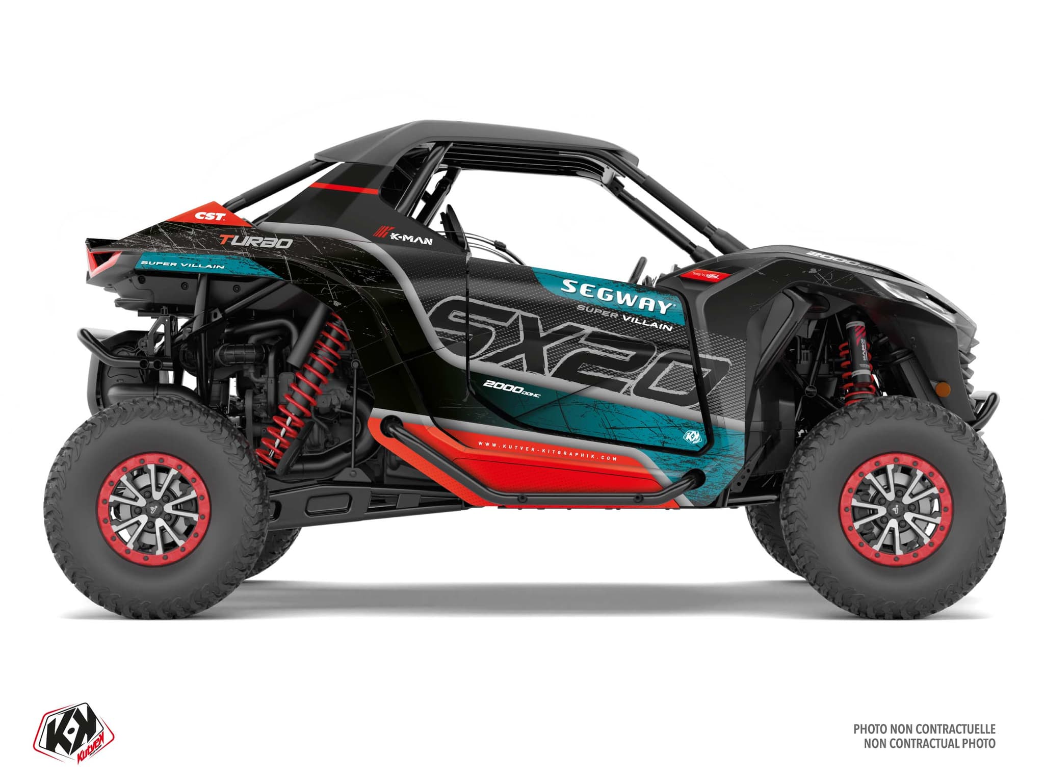 Graphic Kit UTV Segway Super Villain SX20 Gobi Black