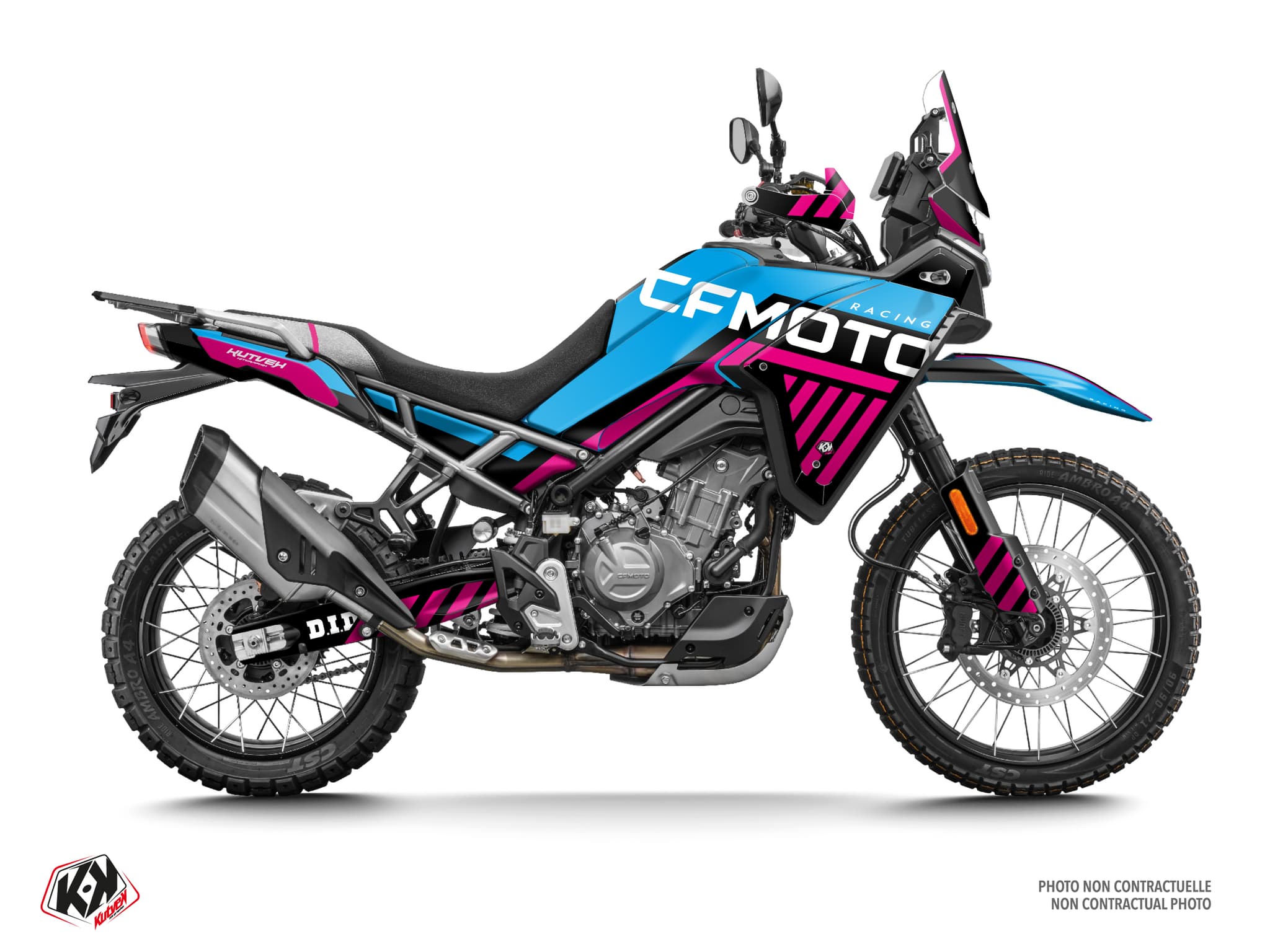 kit graphique moto cf moto mt 450 gp bleu