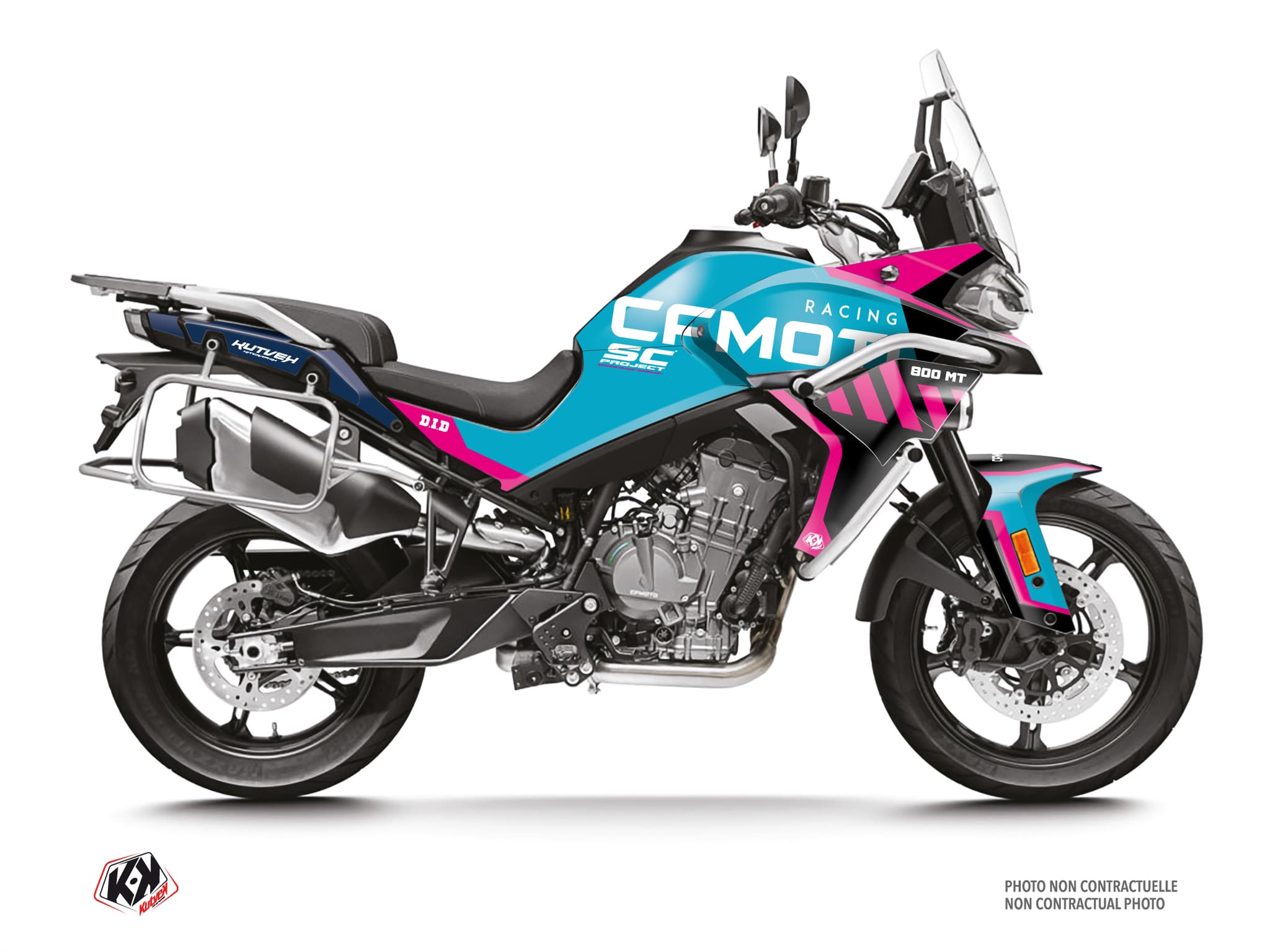 kit graphique moto cf moto mt 800 gp turquoise
