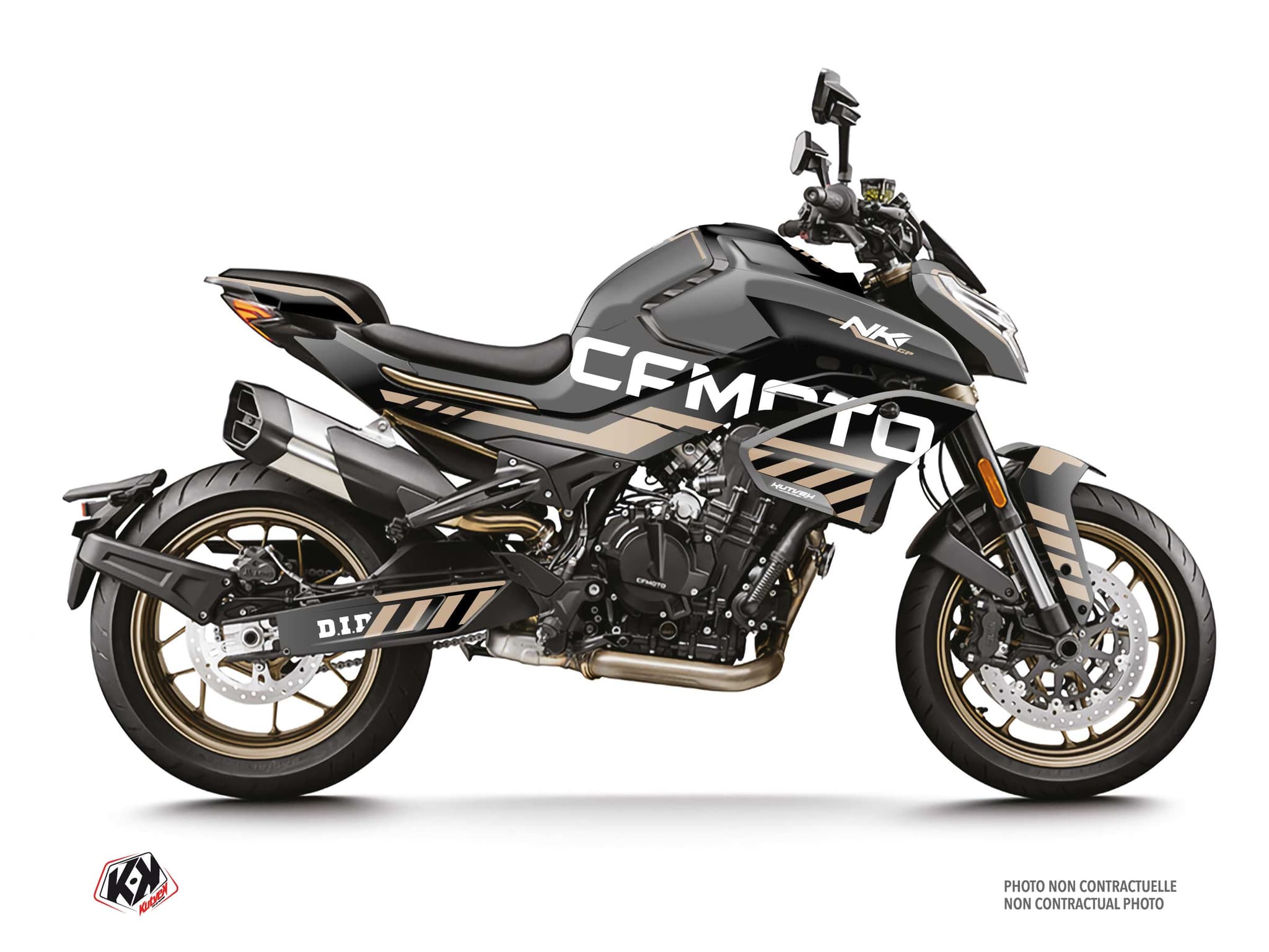 kit graphique moto cf moto nk 800 gp noir-cuivre