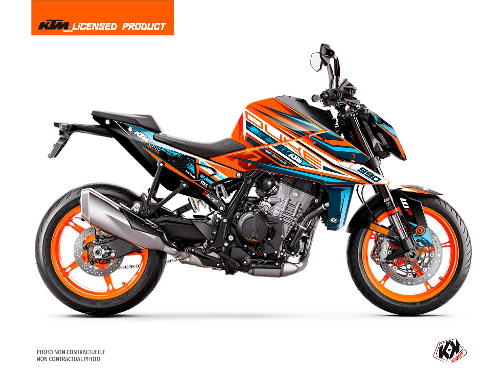 street bike ktm duke 990 grab blue graphic kit