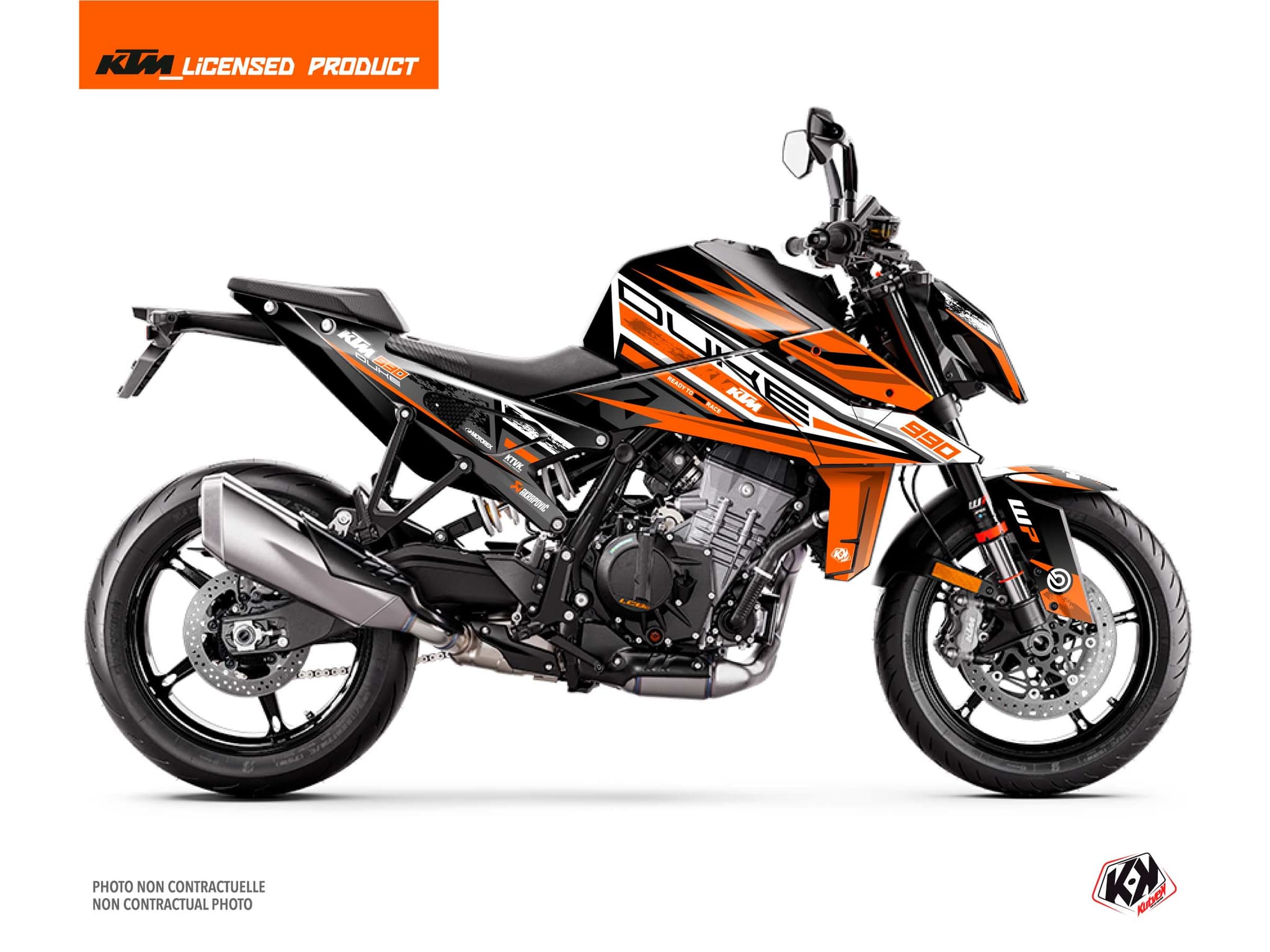 street bike ktm duke 990 grab black graphic kit