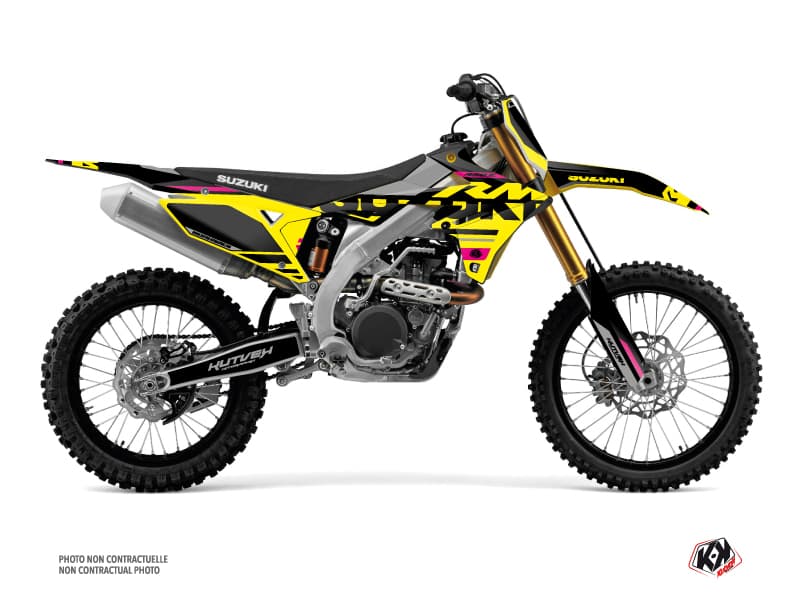 kit graphique motocross suzuki rm-z 250 grade rose