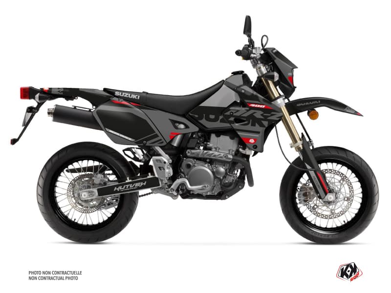 Kit graphique Moto Cross Grade Suzuki DRZ 400 SM Noir