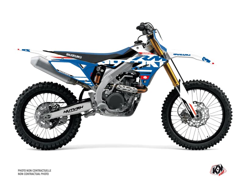 kit graphique motocross suzuki rm-z 450 grade blanc