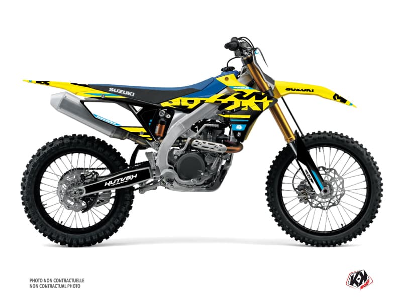 kit graphique motocross suzuki rm-z 450 grade bleu