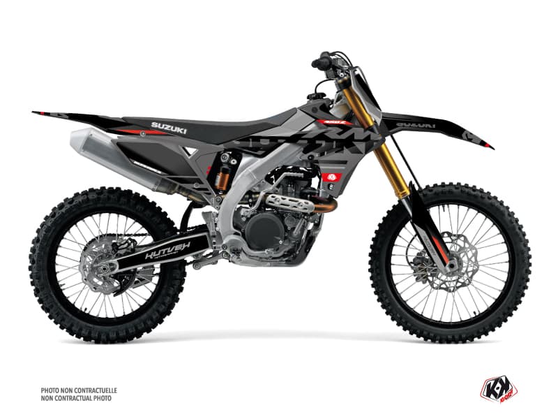 Kit graphique Moto Cross Grade Suzuki 450 RMZ Noir