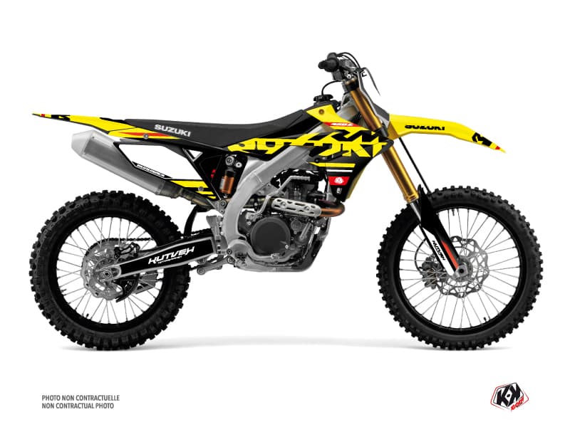 kit graphique motocross suzuki rm-z 450 grade rouge