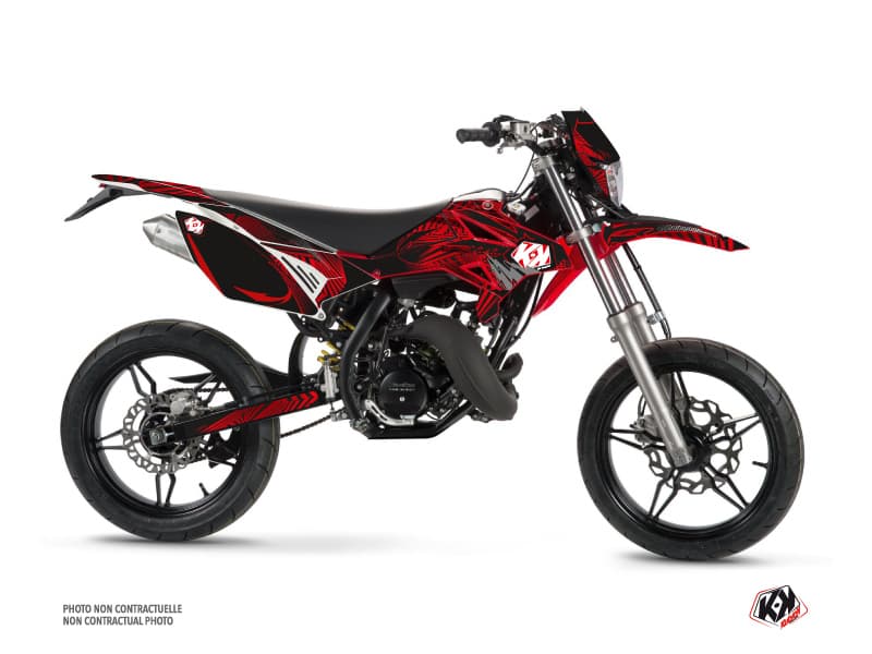 kit graphique 50cc graff beta rr 50 motard rouge | Beta | Kutvek