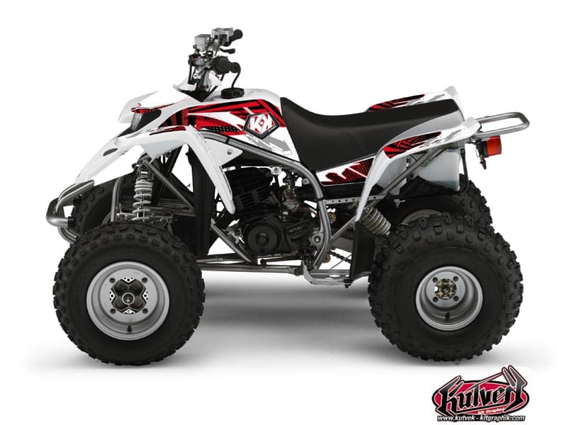 kit graphique quad yamaha blaster 200 graff rouge | Yamaha | Kutvek