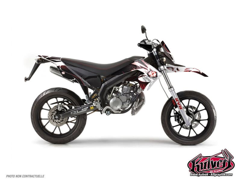 kit graphique 50cc graff derbi xtreme rouge | SENDA | Kutvek
