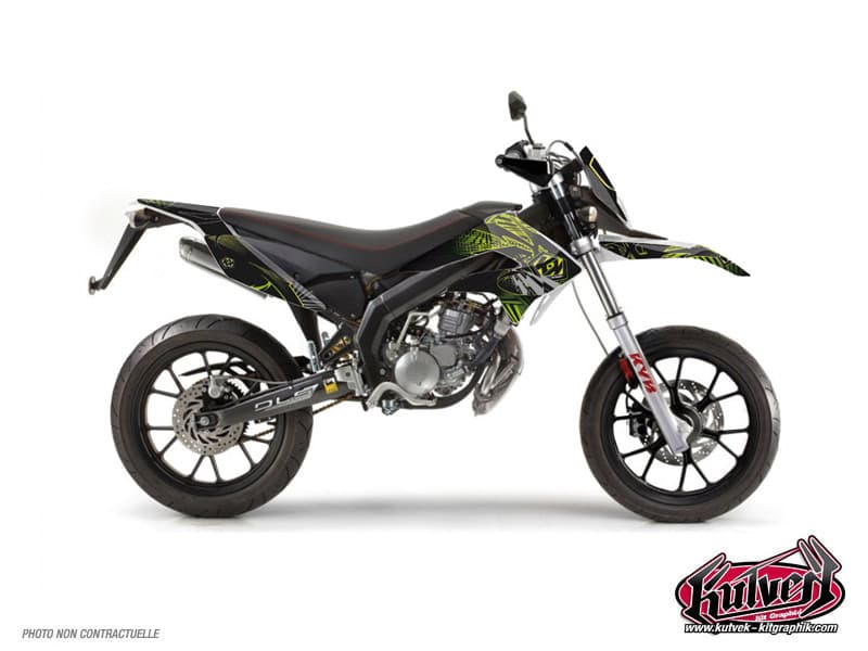 kit graphique 50cc graff derbi xtreme vert | SENDA | Kutvek