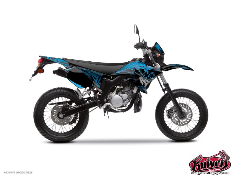 kit graphique 50cc graff yamaha dt 50 bleu | Yamaha | Kutvek