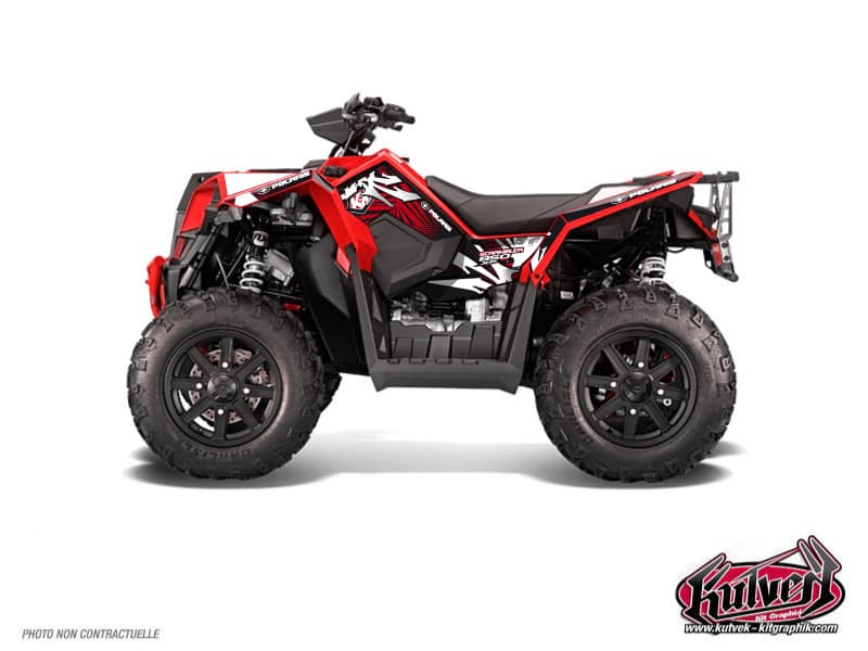 atv polaris scrambler 1000 xp graff red graphic kit