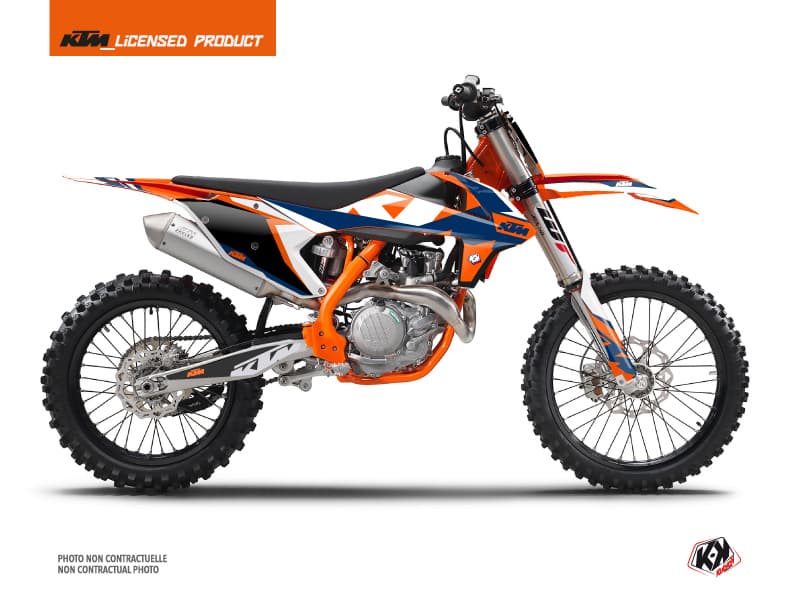 deko-set moto-cross gravity ktm 250 sxf blau