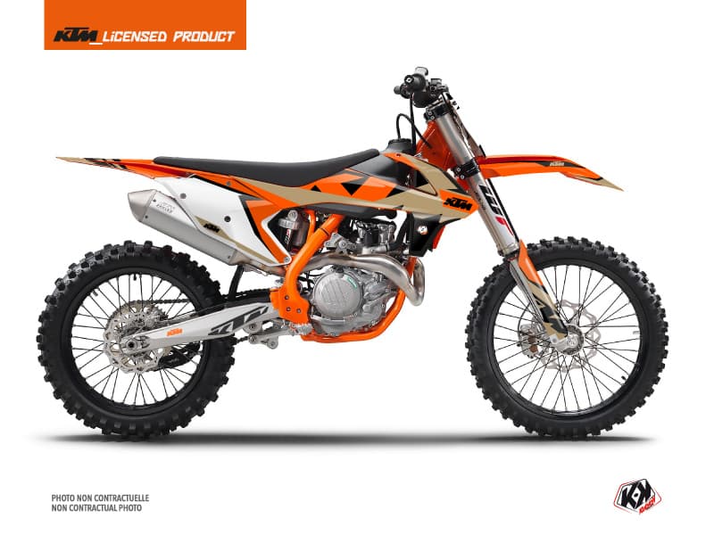 deko-set moto-cross gravity ktm 350 sxf orange sable