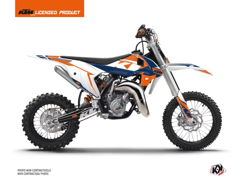 deko-set moto-cross gravity ktm 50 sx blau