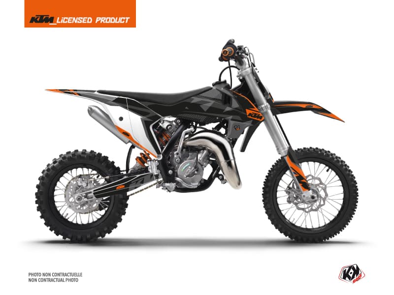 deko-set moto-cross gravity ktm 50 sx orange