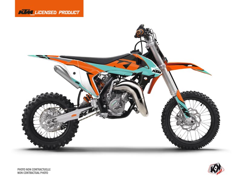 deko-set moto-cross gravity ktm 65 sx grün