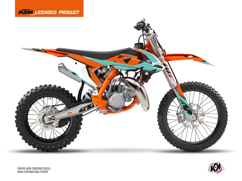 deko-set moto-cross gravity ktm 85 sx grün