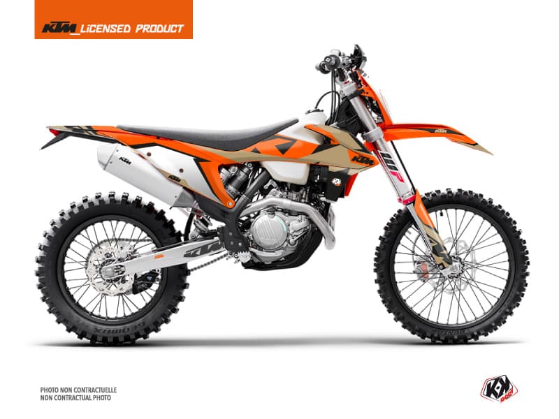 kit graphique motocross ktm exc excf gravity orange-sable | KTM | Kutvek