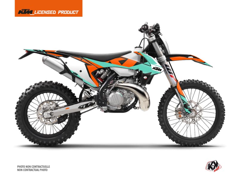 kit graphique motocross ktm exc excf gravity vert | KTM | Kutvek