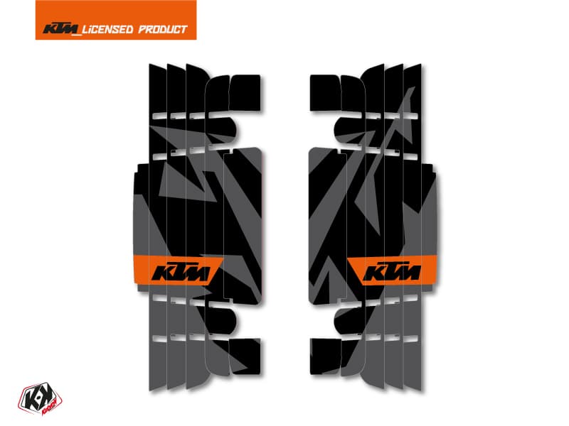 kit graphique grilles de radiateur gravity ktm sx-sxf 2016-2017 orange